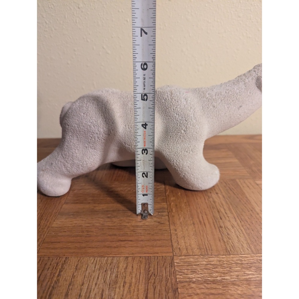 VINTAGE INUIT ESKIMO POLAR BEAR ART SCULPTURE Walking Bear Porcelain Textured - Picture 11 of 13